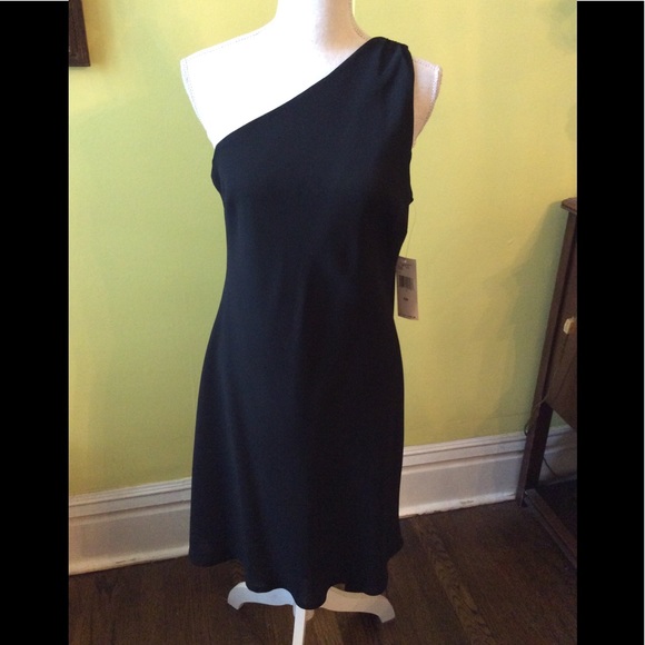 Jones New York Dresses & Skirts - JNY NWT Gorgeous Black/Pink One Shoulder Dress 10